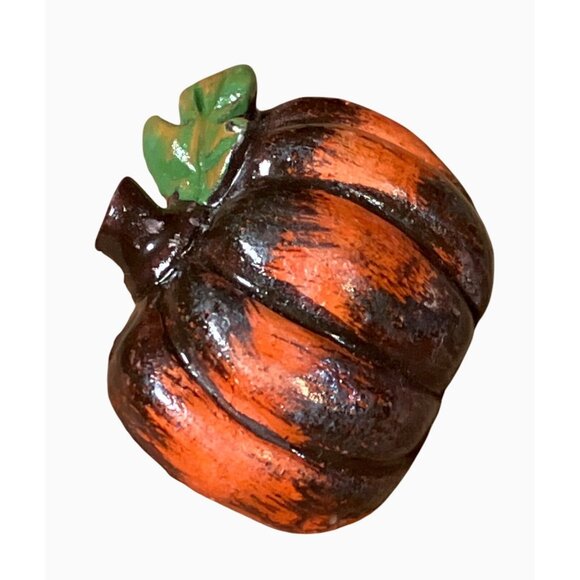Fall Autumn Painted Pumpkin Lapel Pin Brooch - Picture 3 of 7